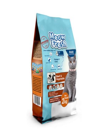 Meow Fresh Beef and Vegetable Front